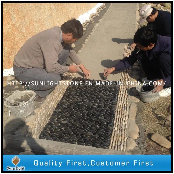 Wholesale/Supplier Polished Loose Black Pebble for Graden Stone