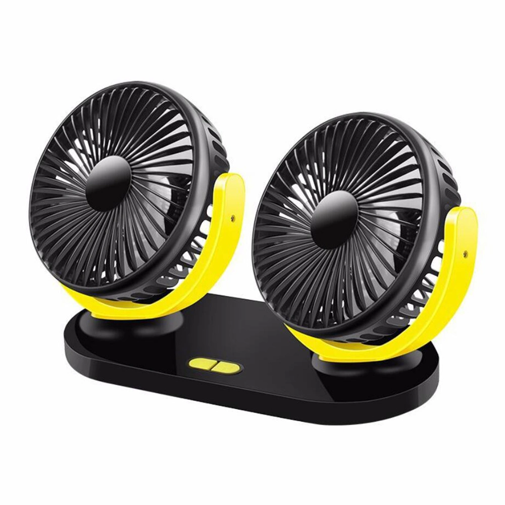 Kühlung Air Car Fan Einstellbar Starken Wind Dual Head Mini Tragbare Spülung Ci12984