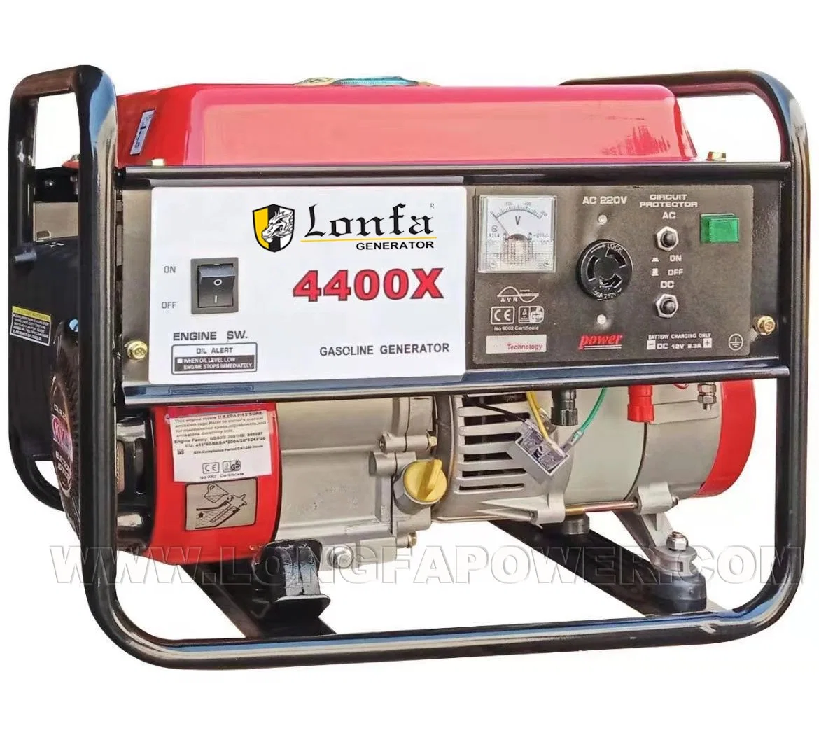 OEM Manufacturer CE Approved Kingpower Gasoline Generator Max Power 1.5kVA 3.5kVA 2kw 2.2kw 4kw 5kw 6kw 220V