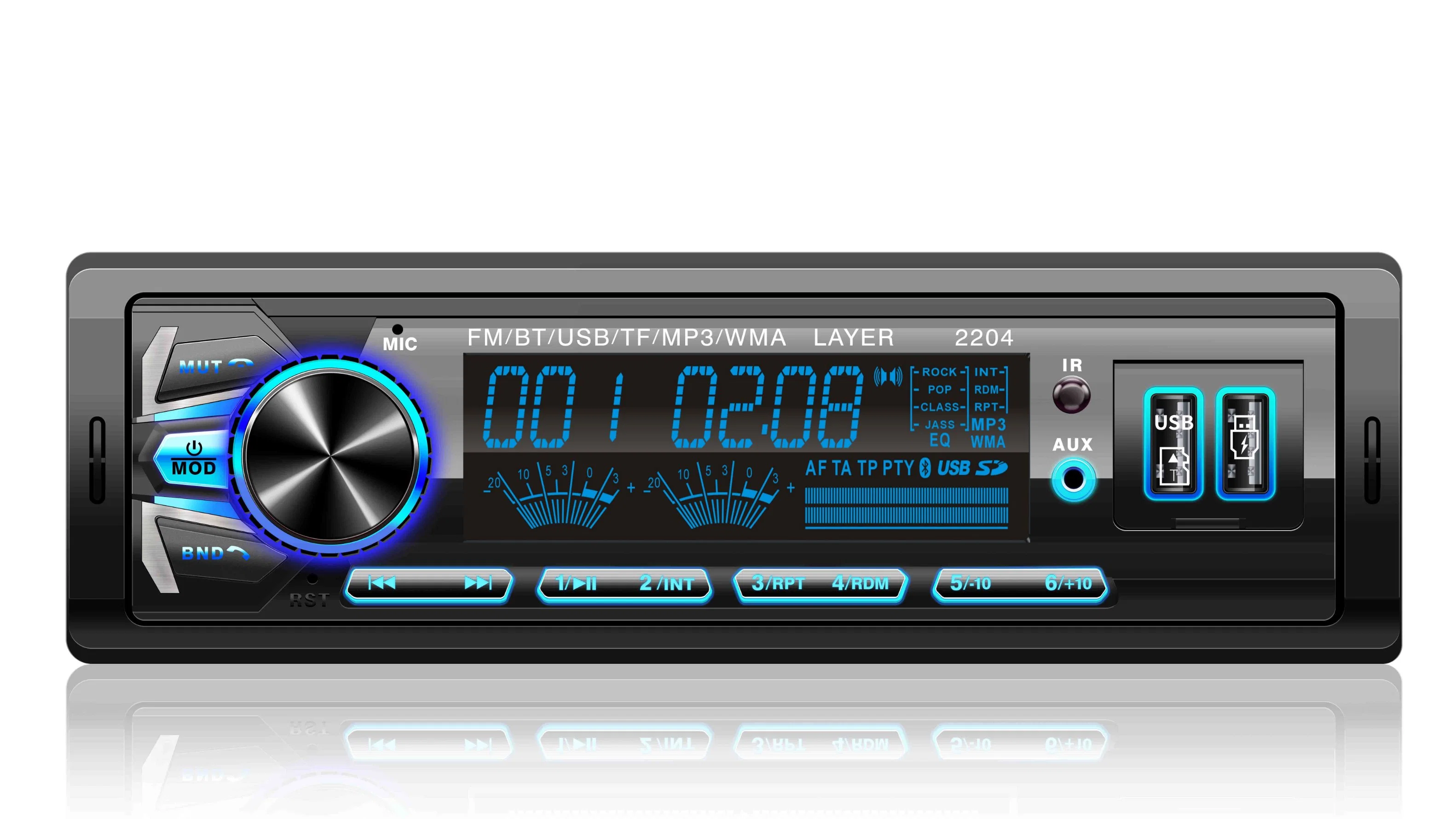 Wholesale/Supplier Fixed 1 DIN Car FM Radio Audio MP3 Player with Aux/USB/SD