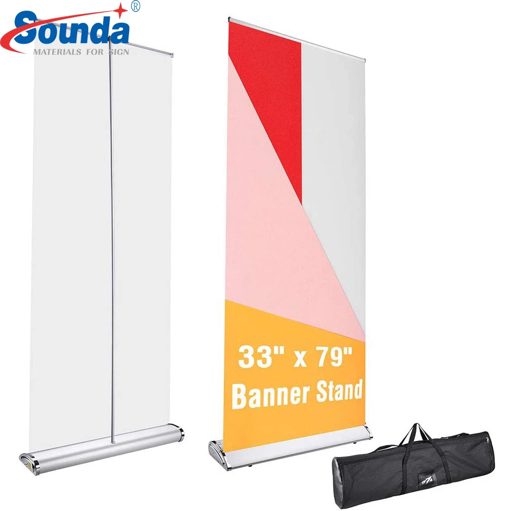 Enrollar de aluminio de lujo Standee Lod Lup Banner Stand