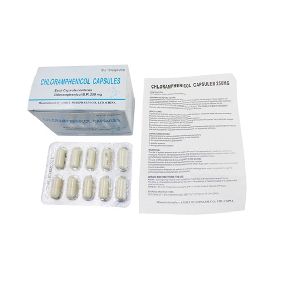 Antibiotic, Chloramphenicol Capsule 250mg with GMP