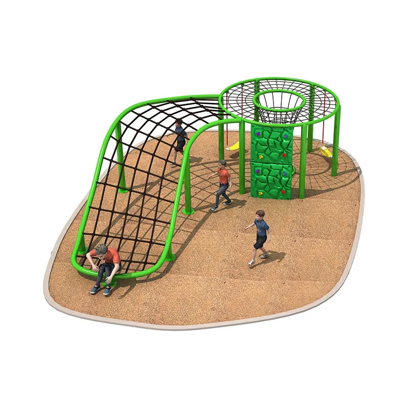 Customized Playful 3in1 Children Climbing Net Swing Rock Climber Spider Net Toy for Parks