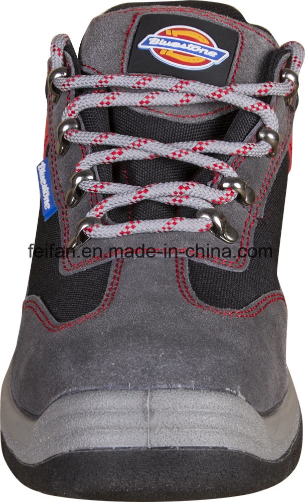 Casual Safety Shoe with Suede Leather and Mesh Cloth