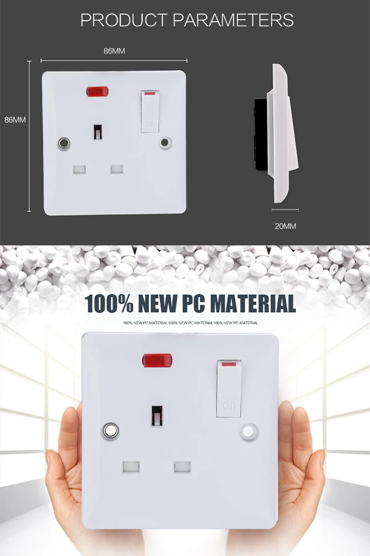 Waterproof Single Switch Socket with IP65 Standard