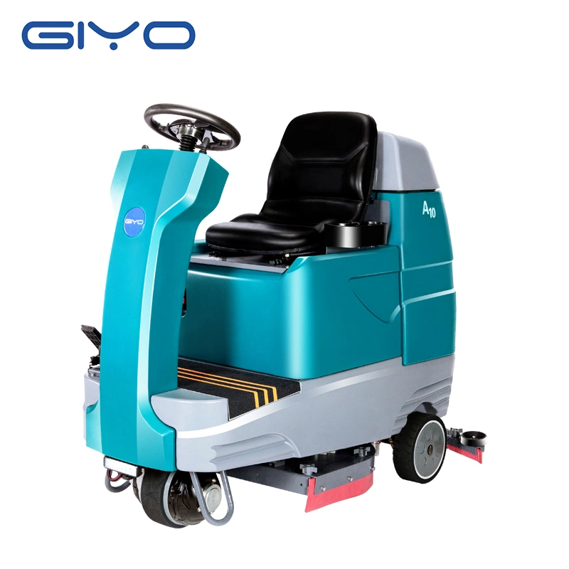 Double Brushes Airport Ride on Electric Washing Floor Cleaning Machine