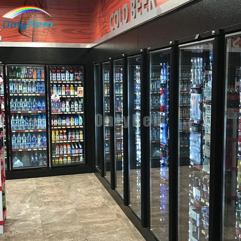 Display Walk-in Cooler / Freezer Cold Room / Cámara con 30 Puerta de vidrio para cerveza/leche/bebida en los EE.UU