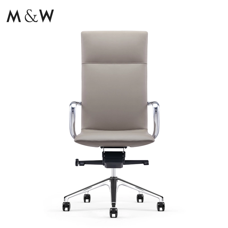 M&W Modern Design Luxury High Back Genuine Leather Executive Office Chair