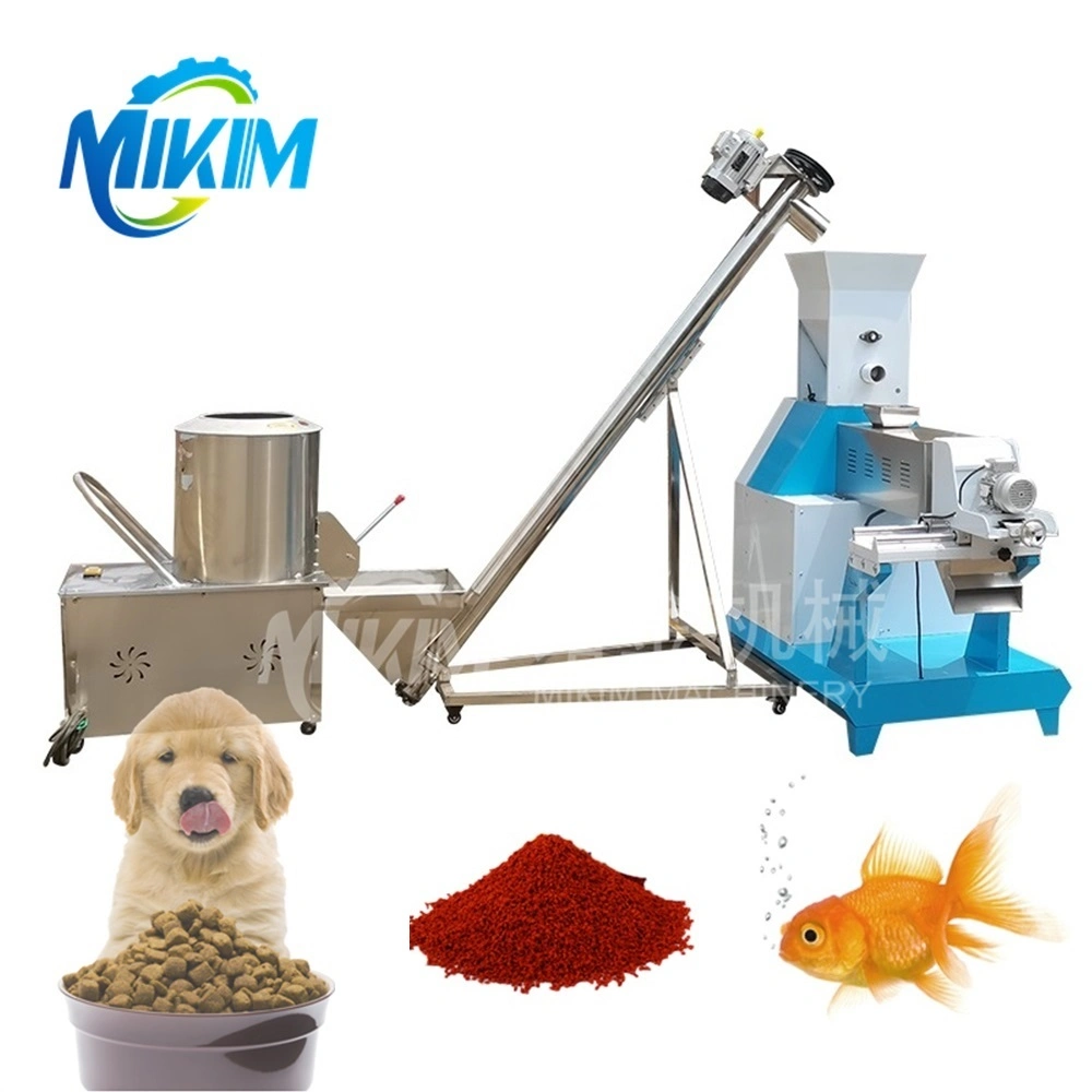 Livestock Chicken Pet Cat Animal Food Making Machine 1mm-12mm Feed Pellet Extruder Floating Sinking Tilapia Fish Feed Processing Machine