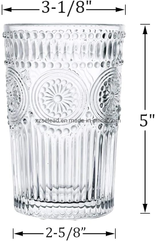 9oz 12oz Customized Painting Color Glass Cup Water Drinking Glass Engraved Glass Mug