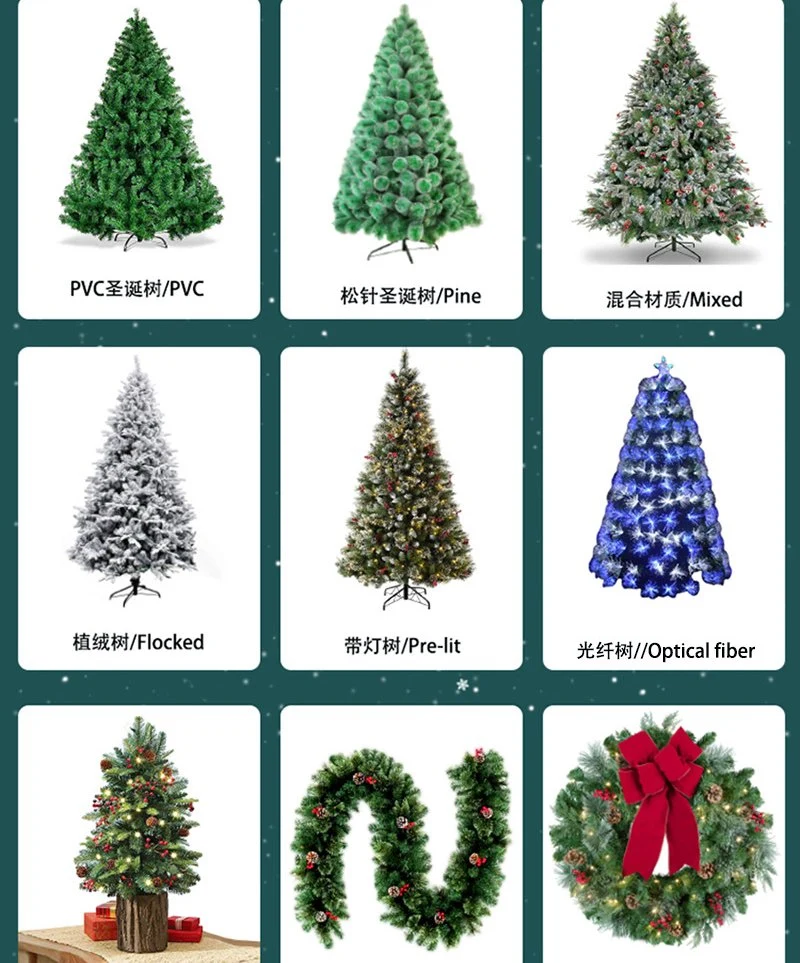 2023 New Christmas Garlands Figurine Gift Wreath Artificial Christmas Decoration Ball Tree