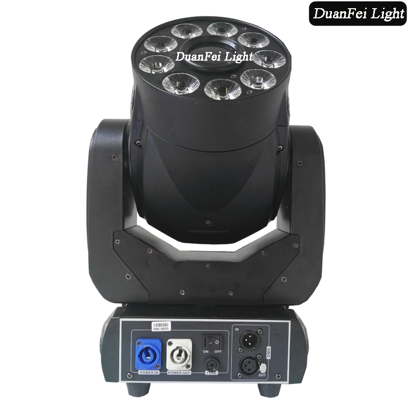 Alto brilho fase DJ Cítara Gobo 90W LED Spot movendo o farol dianteiro com LED lavar UV RGBWA