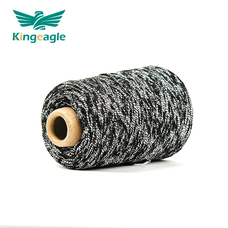 Kingeagle Wholesale Black and White Fabric Fancy Yarn Cover Yarn for Knitting