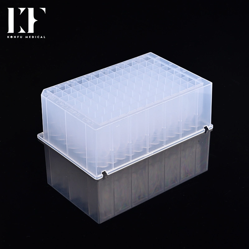 Highly Chemical-Resistant Plates 2.2ml 96 Square Deep Well Plate Conical Bottom Used with Kingfisher Purification System for Dedicated Analytic Application