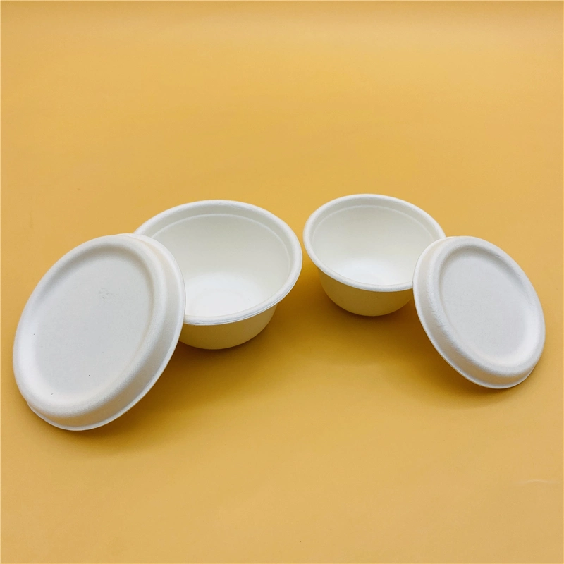 La bagasse jetables de sauce soja plats pour le ketchup