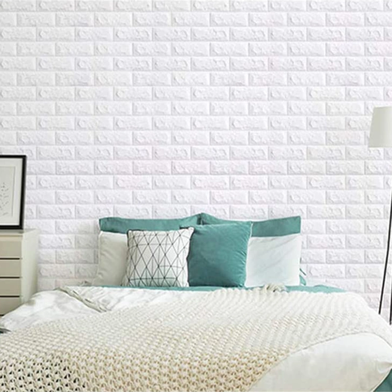 3D Tile Brick Waterproof Wall Sticker Self-Adhesive Foam Panel Wallpaper 77X70cm