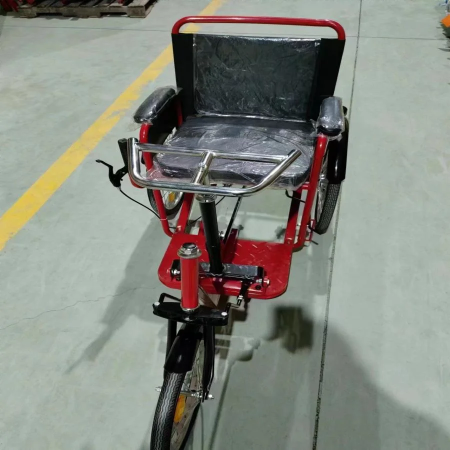 Handicapped Disabled Electric Rear Handy Capped 9 Seat Passenger Tricycle for Disabled