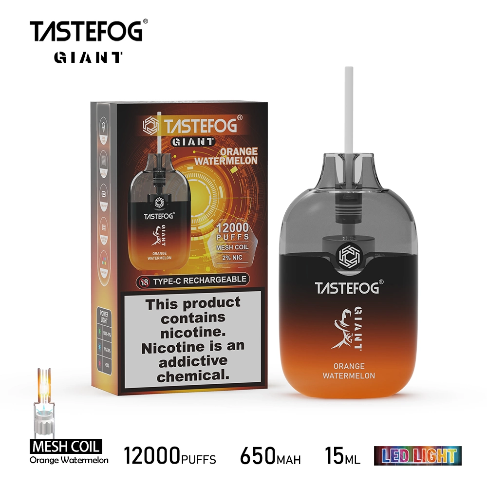 15ml E Flüssige elektronische Zigarette Tastefog Giant 12000 Puffs Pen Großhandel Einweg-Vape Pods