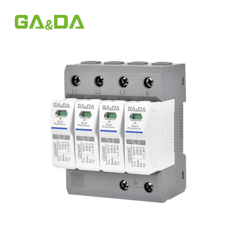 Gada AC T2 40KA 4p Vente chaude 280V Dispositif de protection électrique contre les surtensions de la foudre