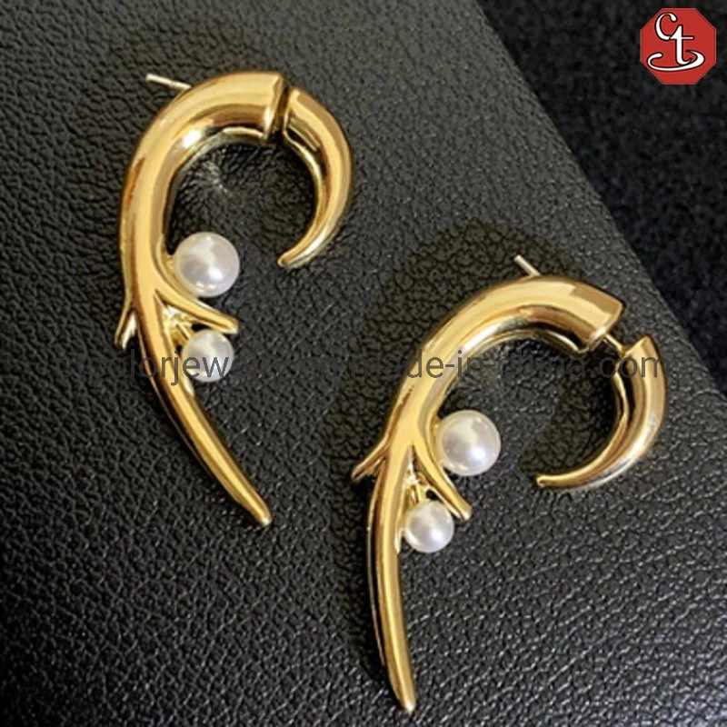 Fashion High End Freshwater Pearl Sterling Silver Women Earrings Custom Jewelry