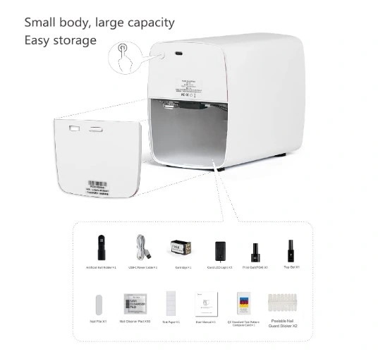 Hot Sell 3D DIY Digital Nail Pattern Machine 3D Fashion Automatic Nail Art Printer for Nail Salon