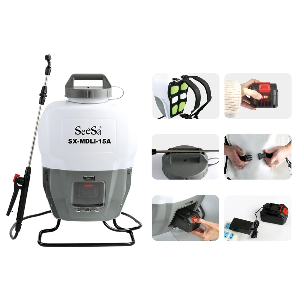 Seesa 15L Agriculture Garden Li-ion Cell Electric Operated Pump Pest Control Sprayer