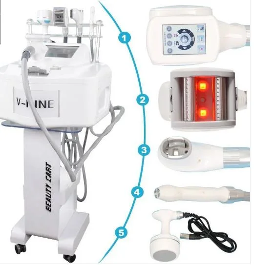 A perda de peso a modelagem do corpo V9 5 cabeça de tratamento de depressão de equipamento de RF de infravermelhos Roller Massagem a máquina