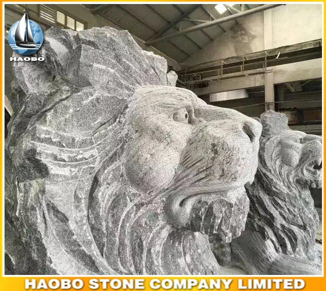 Granite Lions Sculpture Life Size