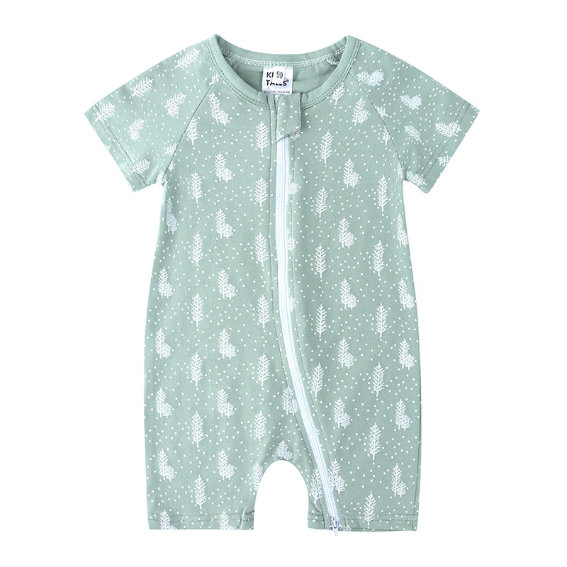 Amben Brand Summer Full Print 100% Cotton Baby Romper ملابس الأطفال