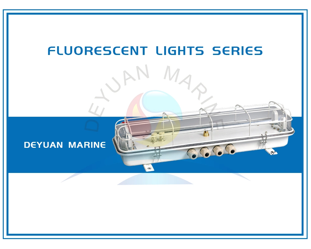 JPY25-2 Fluorescent Ceiling Light with Tube for Marine Vessel