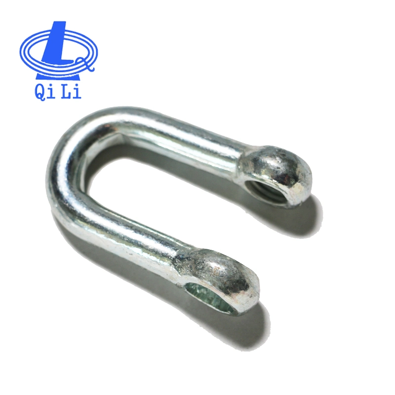 Galvanized Screw Pin Us Type Steel Drop Forged Shackle