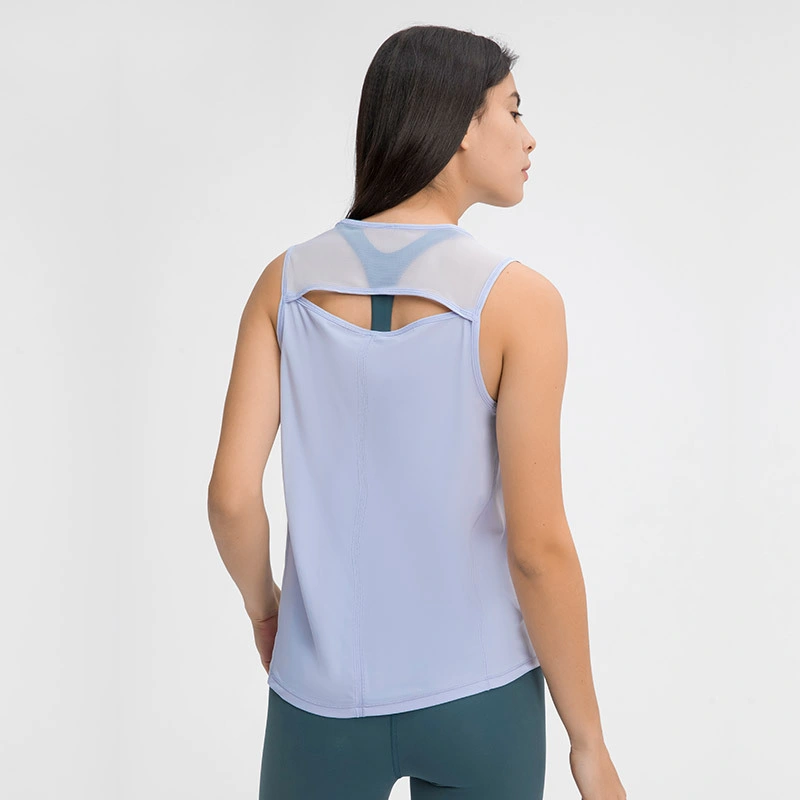 Xsunwing Athleisure Custom cuello alto gimnasio yoga Vest Señoras Blusa Tops ejecuta Sport viste ropa de mujer