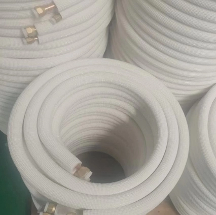 Custom Size Copper Pipe 4meters Tube 3/4" Insulated Copper Tube Coil Air Conditioner Copper Pipe Price