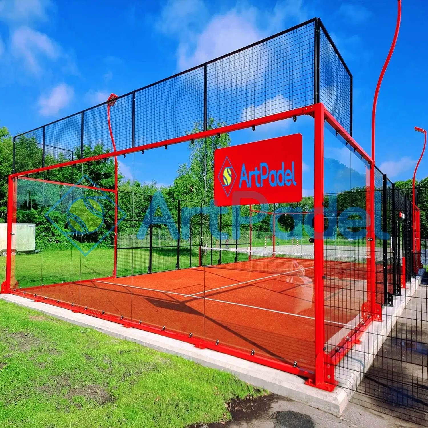 Hot Sale High-Quality Big Discount Panoramic Paddle Tennis Court 20*10 M Size Deportes al aire libre Padel Court Certificación CE Padel Tennis Proveedor de la corte