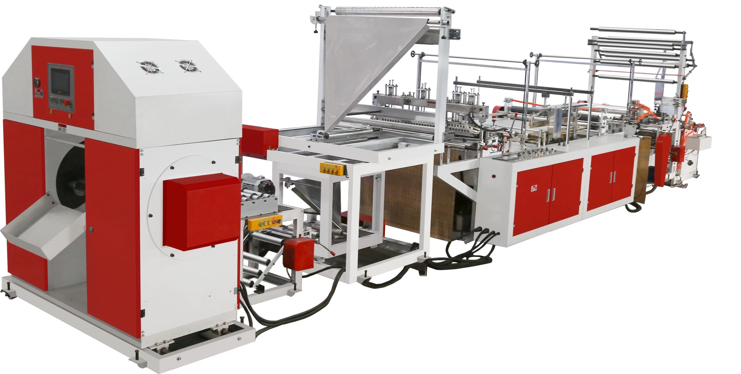 Zeichnen Sie String Ribbon-Through Garbage Bag Making Machine