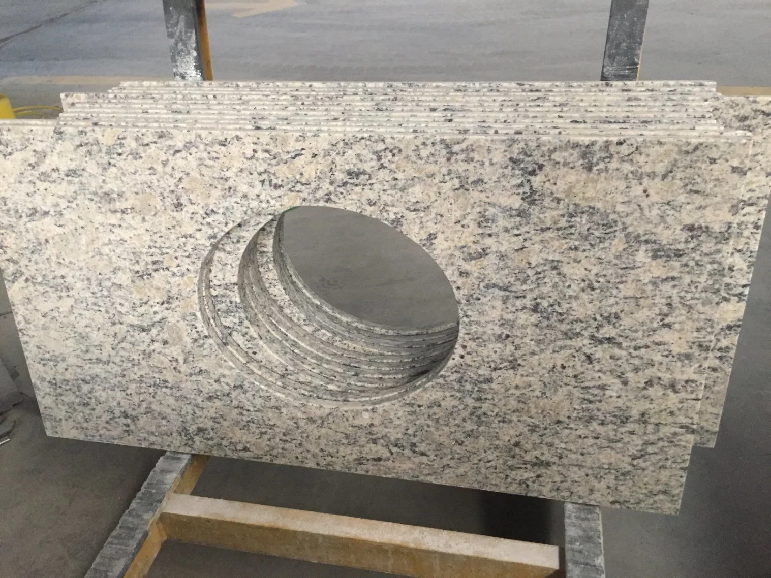 Tampo de Mesa em mármore com tampo de balcão em granito natural Stone Prefab