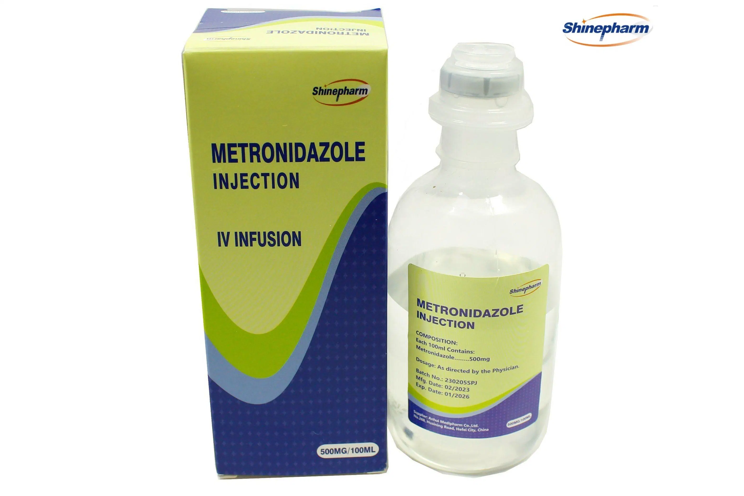 Metronidazol inyectable 500mg 100ml Antibacteriano farmacéutico