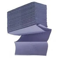 Ulive 250 Sheets Premium Disposable 1ply Mixed Wood Blue N-Fold Towel