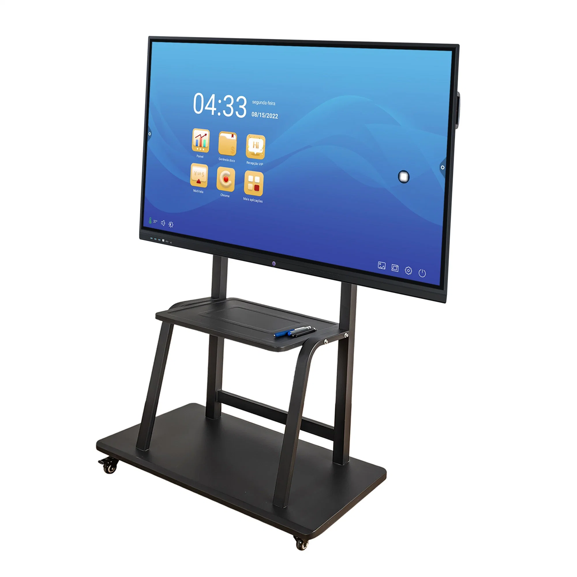 75 Inch Infrared LED Touch Computer Touch Interactive Flat Panel Display Kiosk Conference Meeting Whiteboard Display LCD Screen 4K OPS Smart Board Miboard