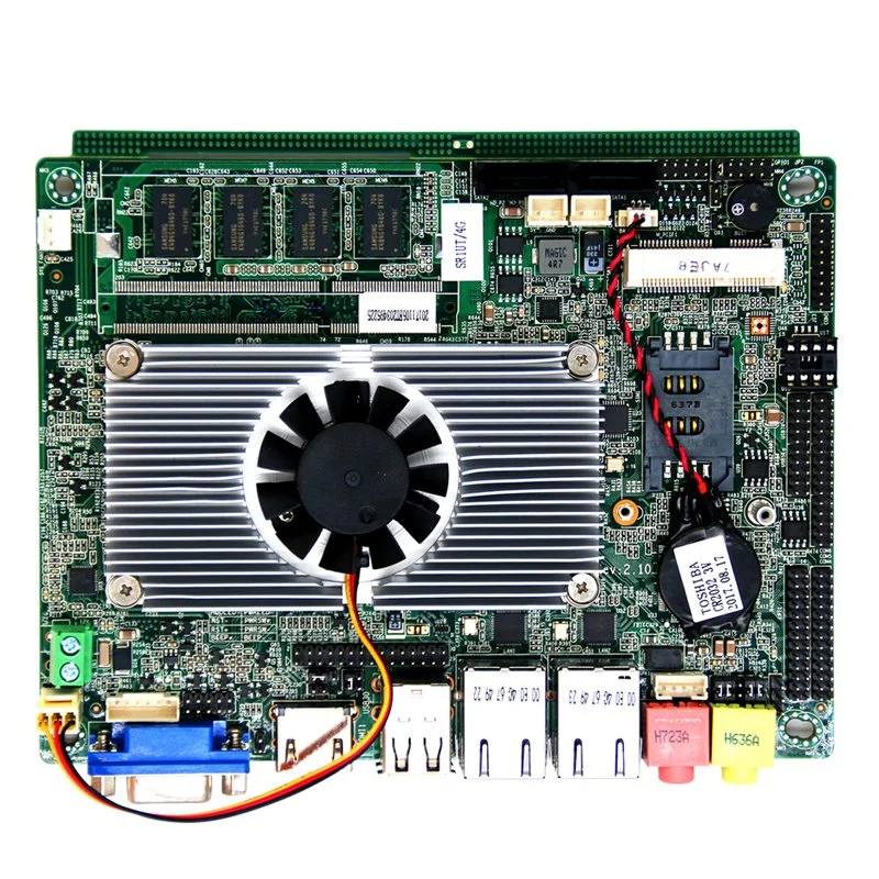 Motherboards J1800 DDR3 RS422 VGA Display Computer Mainboard 2SATA HD 2RJ45 LAN 8gpio Mini Pcie 6USB 5RS23 PC Motherboard