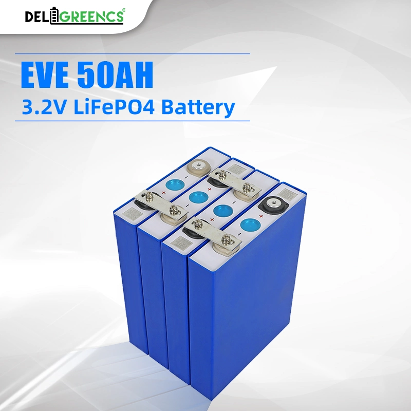 3.2V 50ah LiFePO4 Battery Cell Car Battery for Low Speed PV EV RV Camper Motorhome