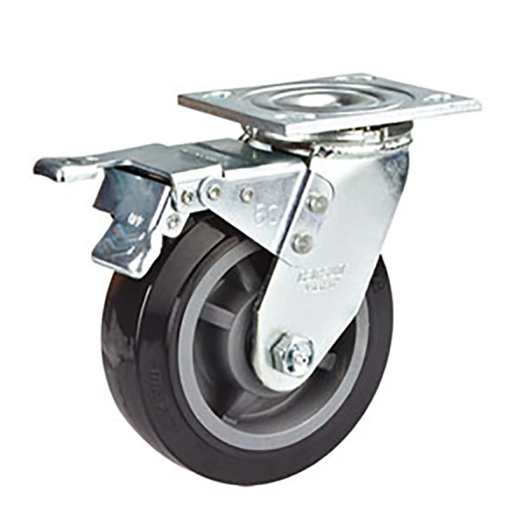 150mm Heavy Duty Swivel PU Wheel Caster