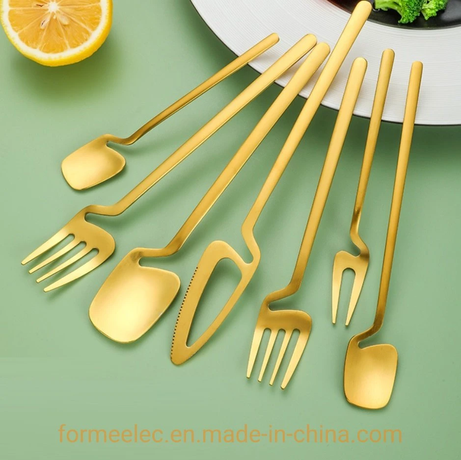 Copo Edge Bowl tipo afixação de imagens tipo garfo com faca para sobremesas colher Conjunto de café de chá Cutlery Set