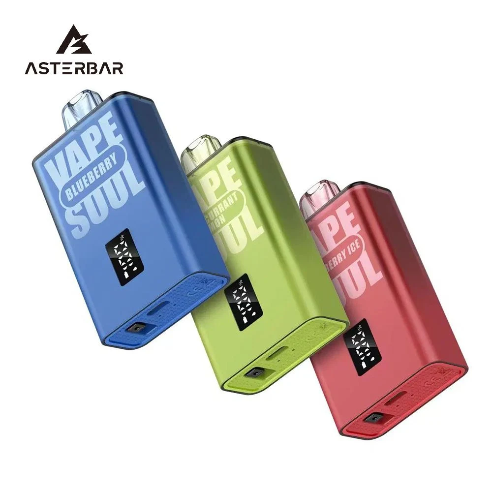 Asterbar VAPE Soul LCD 12K 12000 Puffs pantalla digital malla Bobina VAPE desechable al por mayor