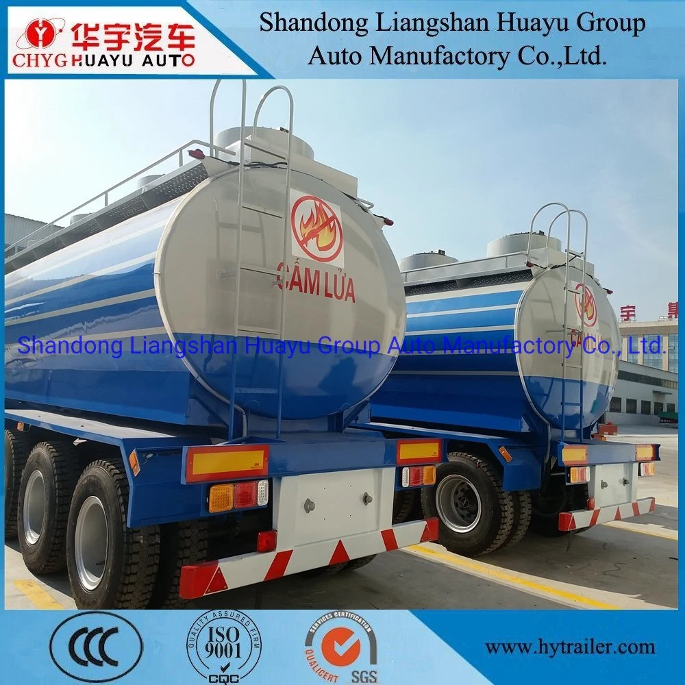 3 Axle 50/60/70 Cbm Carbon Steel/Stainless Steel/Aluminum Alloy Tank/Tanker Truck Semi Trailer for Oil/Fuel/Diesel/Gasoline/Crude/Water/Milk Transport