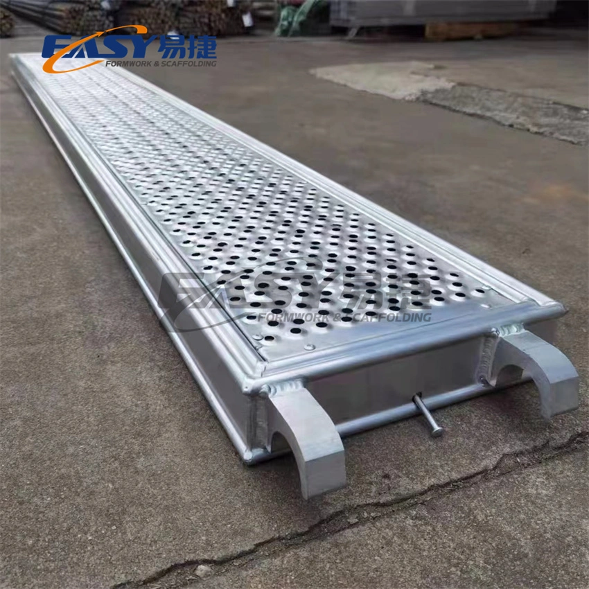 Échafaudage facile 230/320mm Osha BS1139 En Eurpo Américain Australie Type Galvanisé Échafaudage Métal/Aluminium Planche de marche en acier pour la construction.