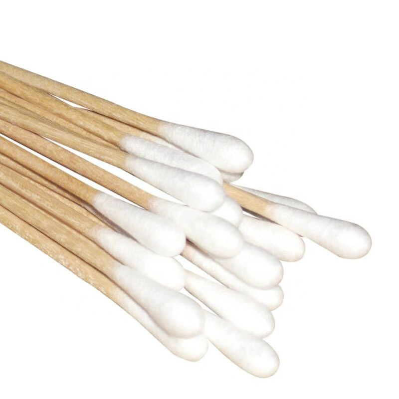 Disposable Natural Bamboo Cotton Swab Make up Ear Cleaning