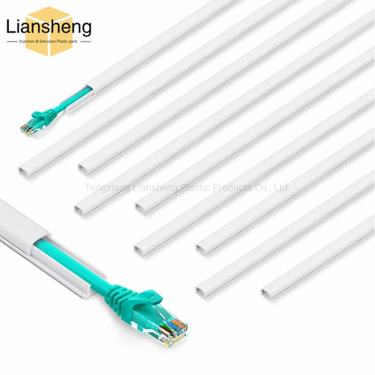 Fire-Resistant Plastic Profile Extrusion Wiring Duct PVC Plastic Duct Floor Cable Trunking