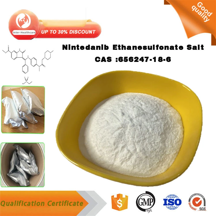 Factory Price Nintedanib Esylate Powder CAS 656247-18-6 Nintedanib Ethanesulfonate Salt