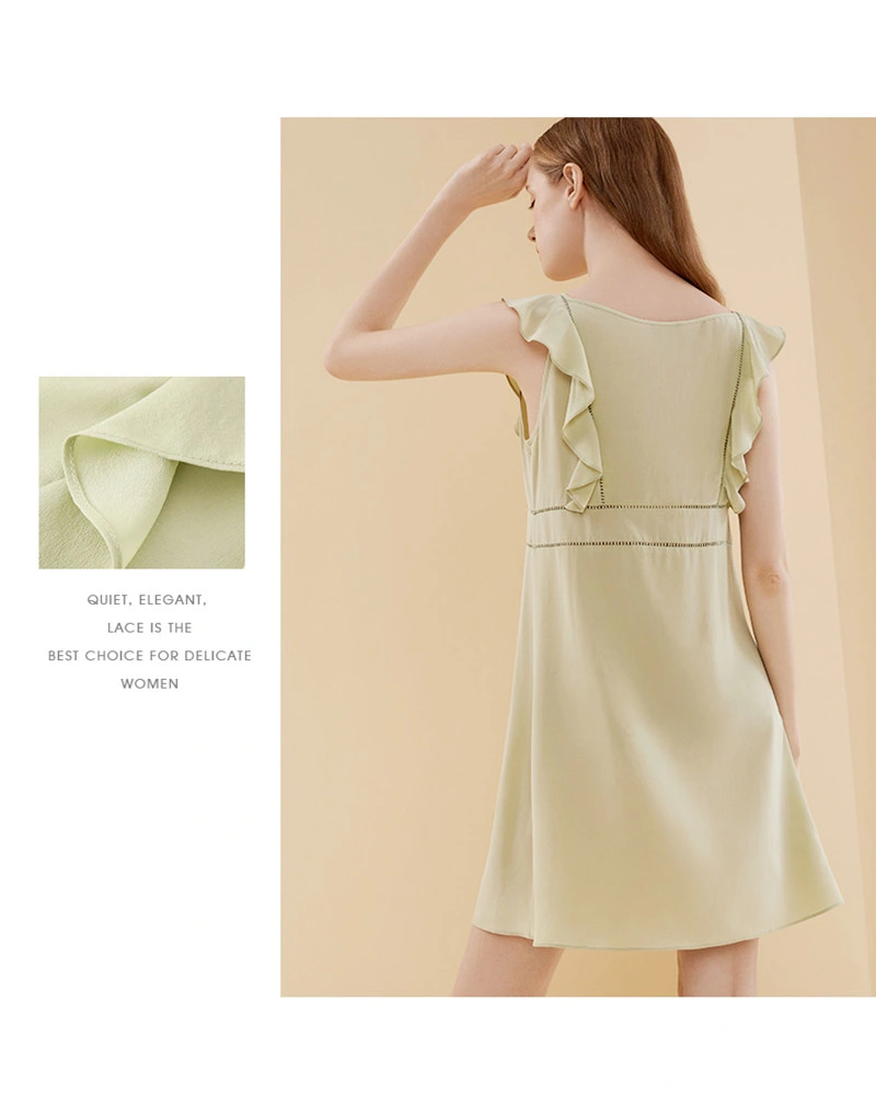 100% Mulberry Silk Dress Ladies Fashion Silk Dress